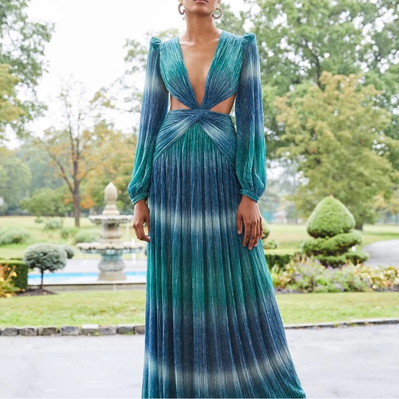 PatBO Dresses & Skirts - Patbo ombre lurex gown